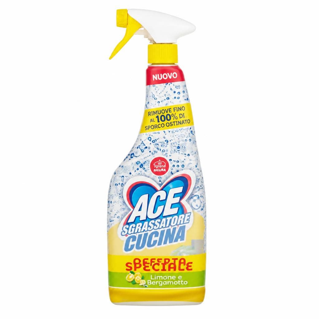 Sgrassatore spray Ace, 2 pezzi 600 ml – Carrefour