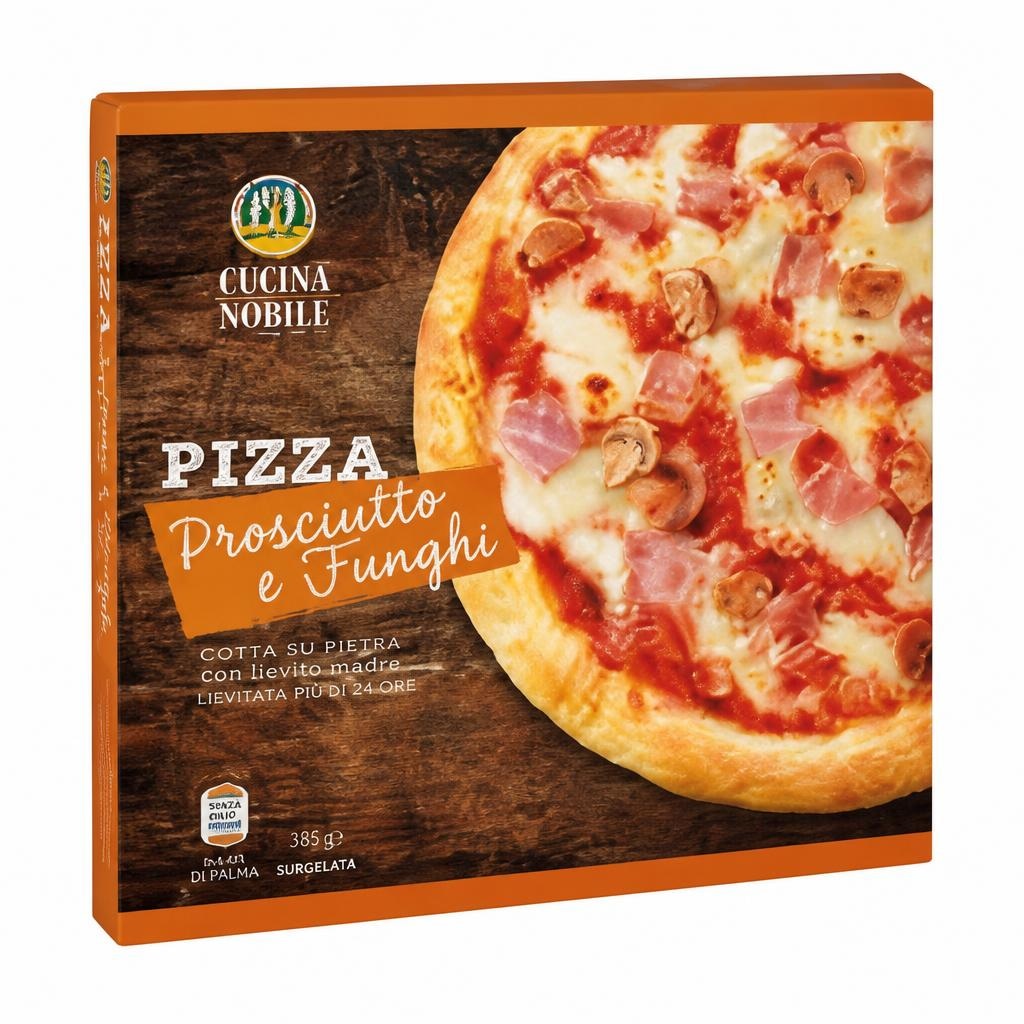 Cucina Nobile Pizza Prosciutto e Funghi 385 g in offerta da ALDI