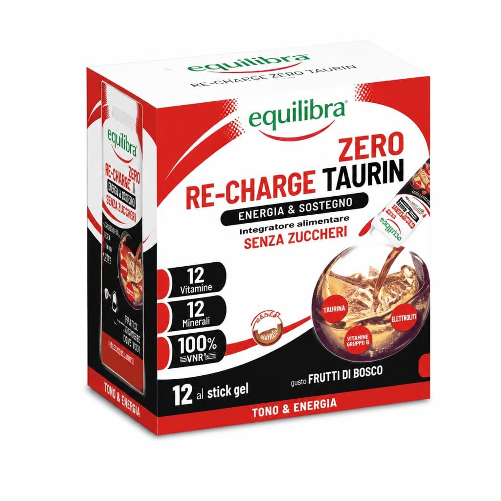 Re-charge taurin zero, 12 stick gel Equilibra – MD