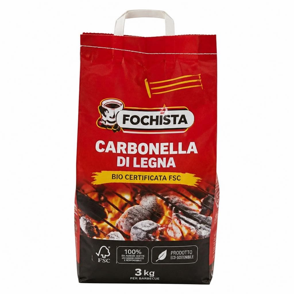 Carbonella bio certificata FSC Fochista 2,5 kg in offerta da Bennet