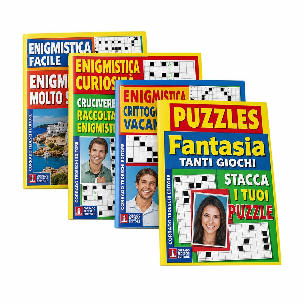 Busta Enigmistica e Puzzle Assortite 4 copie in offerta da Dpiù