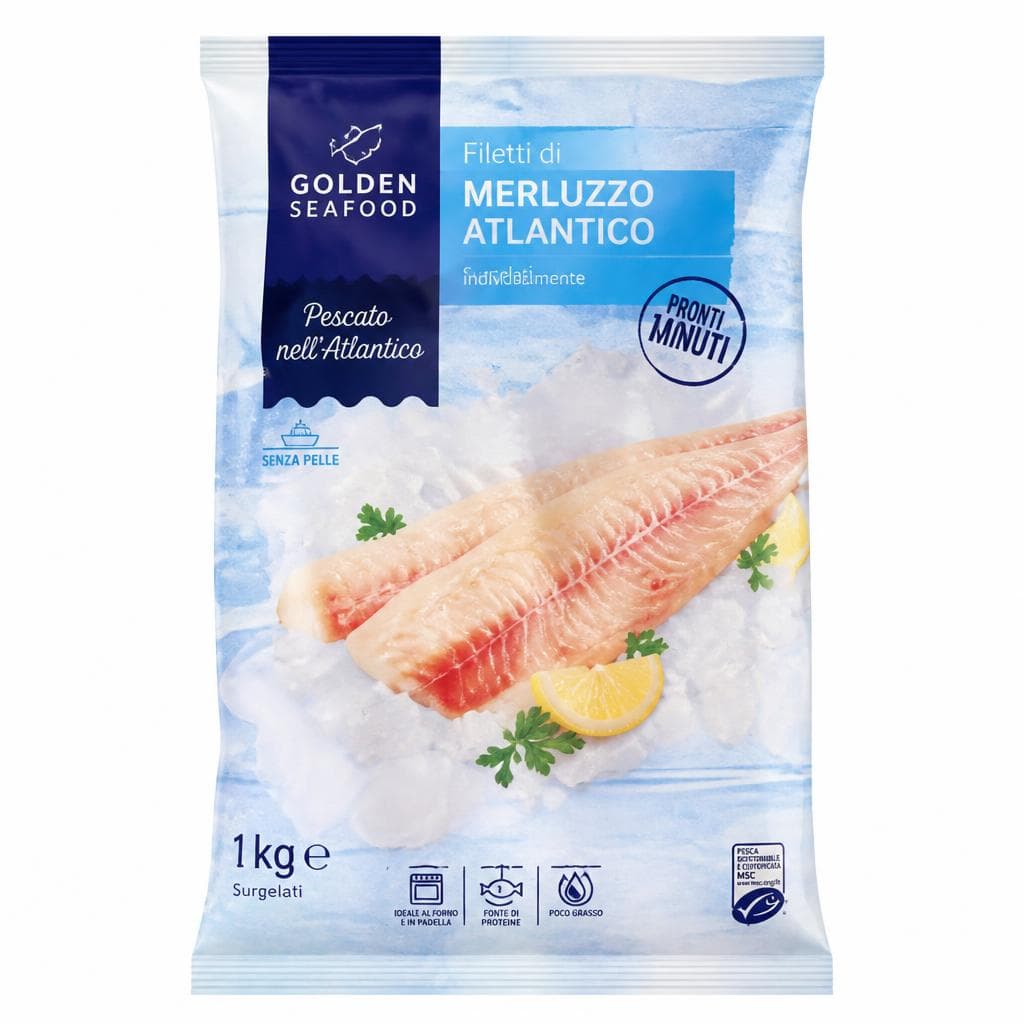 Filetti di Merluzzo Atlantico, 1 kg Golden Seafood – ALDI