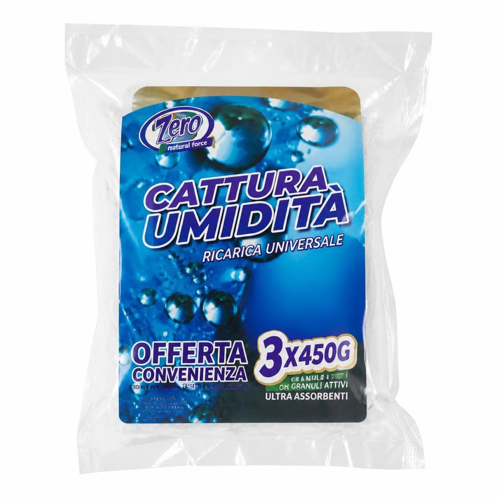 Confezione 3 buste assorbi umidità, 3x450 g – Il Gigante