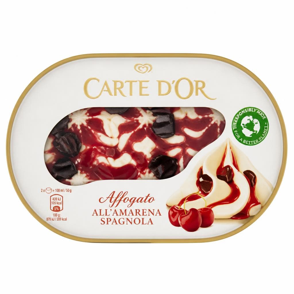 Vaschetta Carte d'Or affogato Algida gusti assortiti, 500 g – Il Gigante