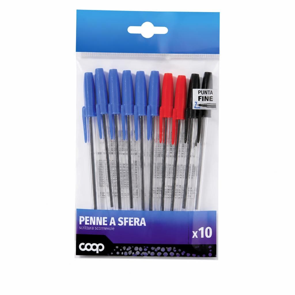 Penne a sfera Coop 10 pezzi in offerta da Coop