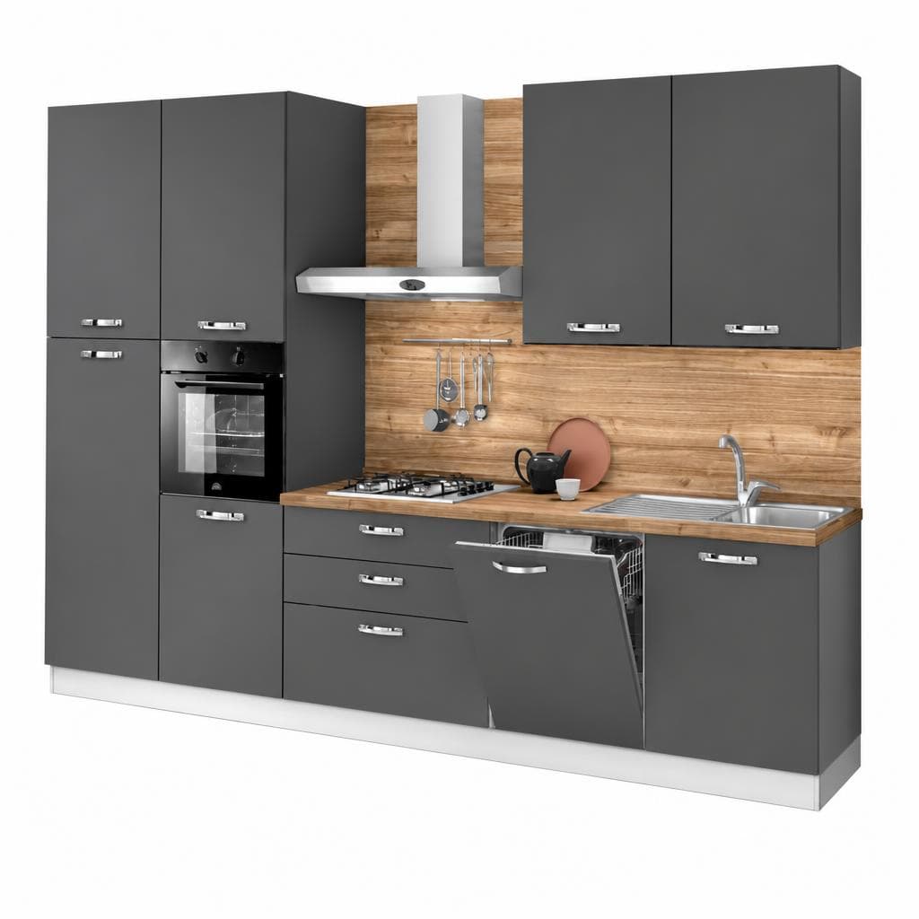 Cucina Stella 330, 330x60x240h cm – Mondo Convenienza