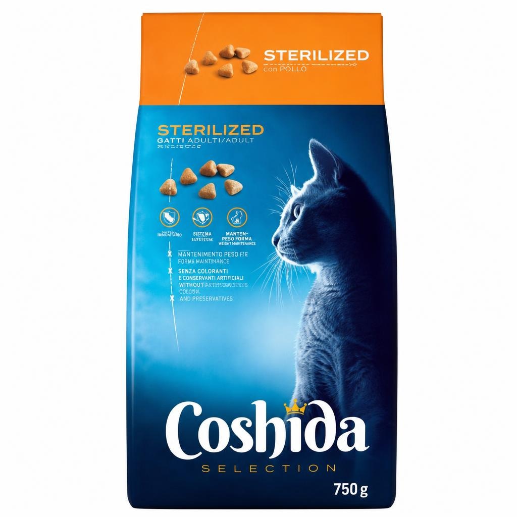 Coshida Croccantini per gatti sterilizzati 750 g confezione in offerta da Lidl