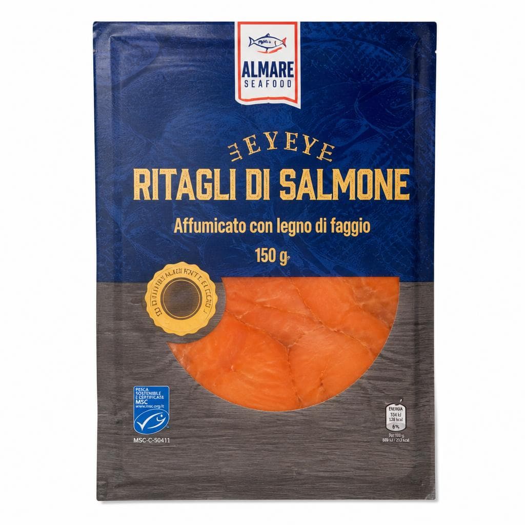 Almare Seafood ritagli di salmone MSC, 150 g – ALDI