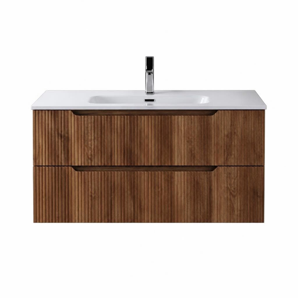 Mobile da bagno sospeso Carrè, L101xP46xH51 cm – Leroy Merlin