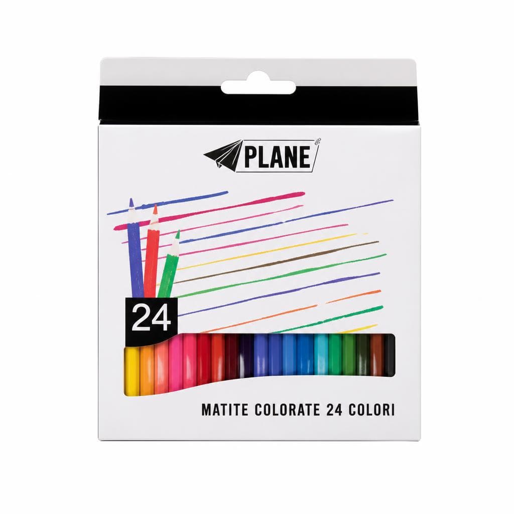 Matite colorate 24 pezzi Plane in offerta da Risparmio Casa
