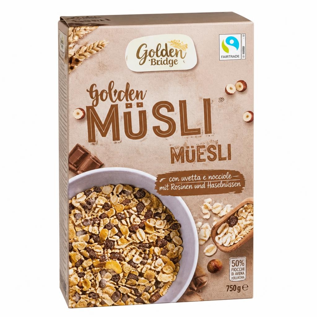 Golden Bridge Müsli 750 g in offerta da ALDI