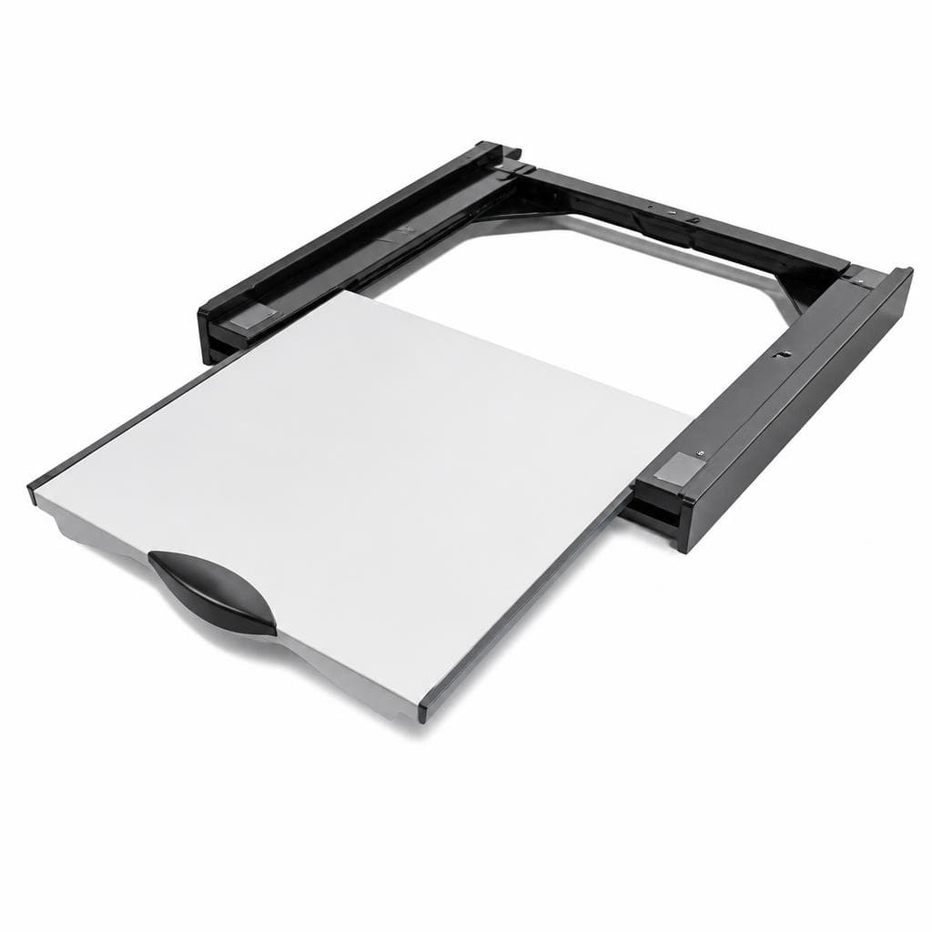 Meliconi kit sovrapposizione universale lavatrice e asciugatrice con ripiano estraibile in legno Torre Dark in offerta da Comet
