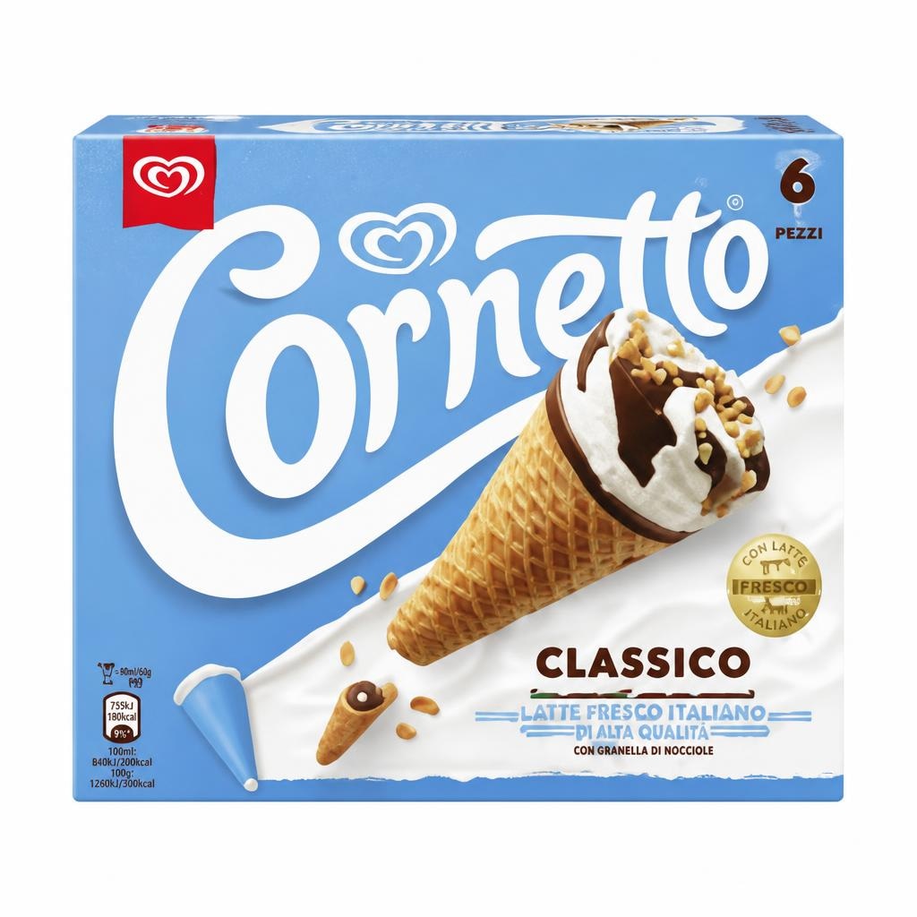 Algida Cornetto 6 pezzi, 450 g - Offerta nel negozio Lidl