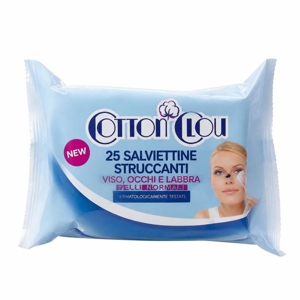Cotton Clou salviette struccanti, 25 salviette – Dpiù