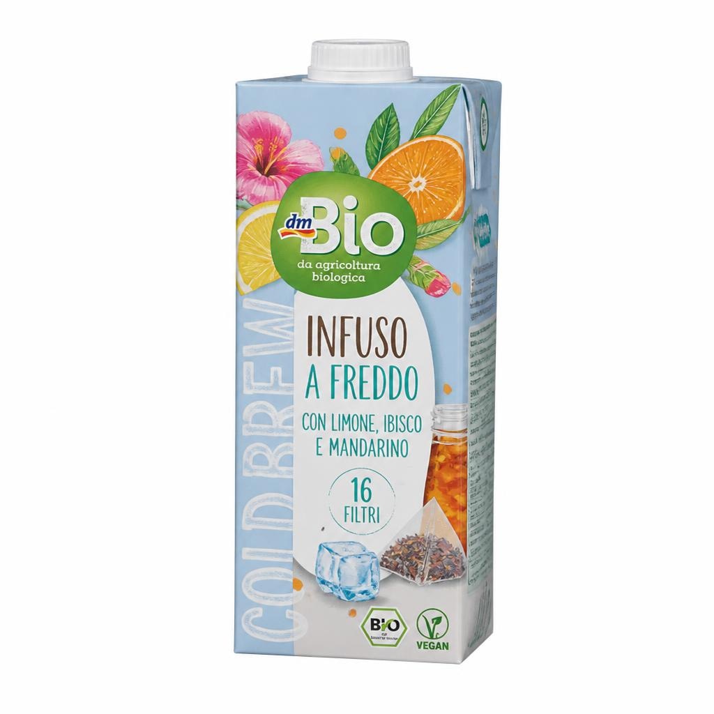 dmBio infuso a freddo con limone, ibisco e mandarino 16 filtri in offerta da Dm