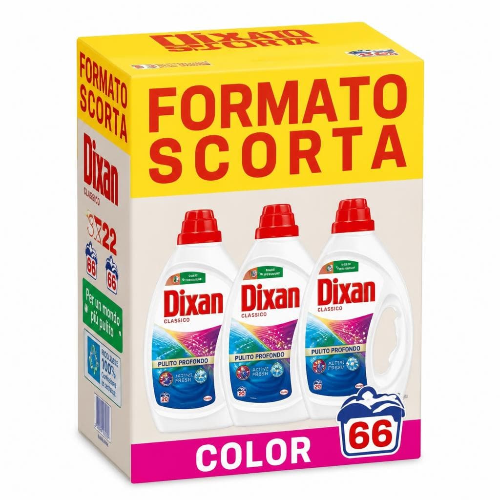 Dixan detersivo liquido per bucato 2970 ml in offerta da Lidl