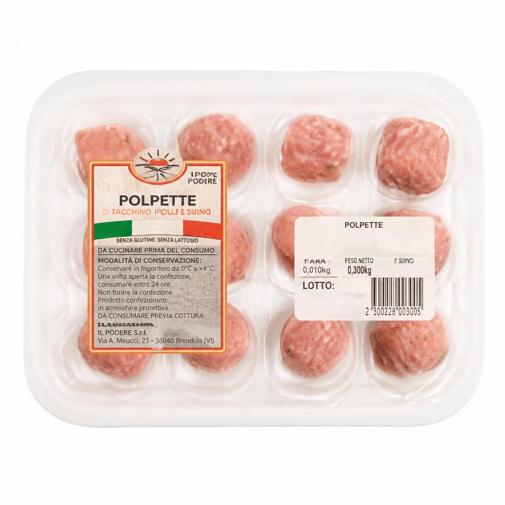 Polpette di tacchino, pollo e suino 240 g Il Podere in offerta da ALDI