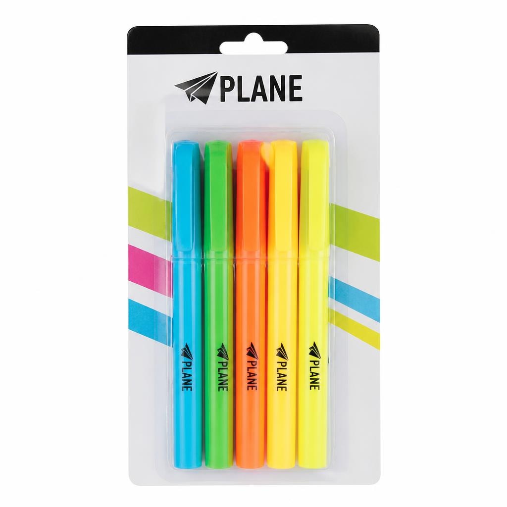 Evidenziatori a Penna Fluo Plane - Offerta nel negozio Risparmio Casa