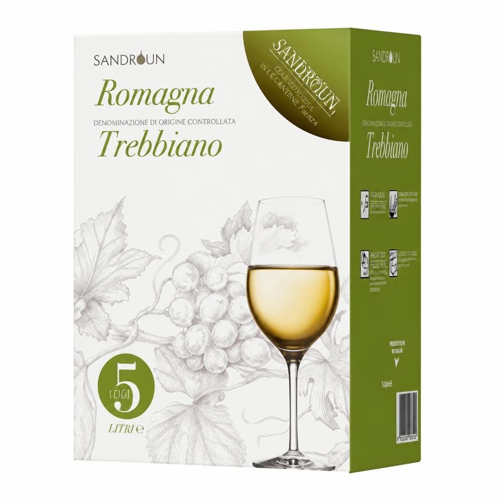 Sandroun Romagna Trebbiano, 5 L – Dpiù