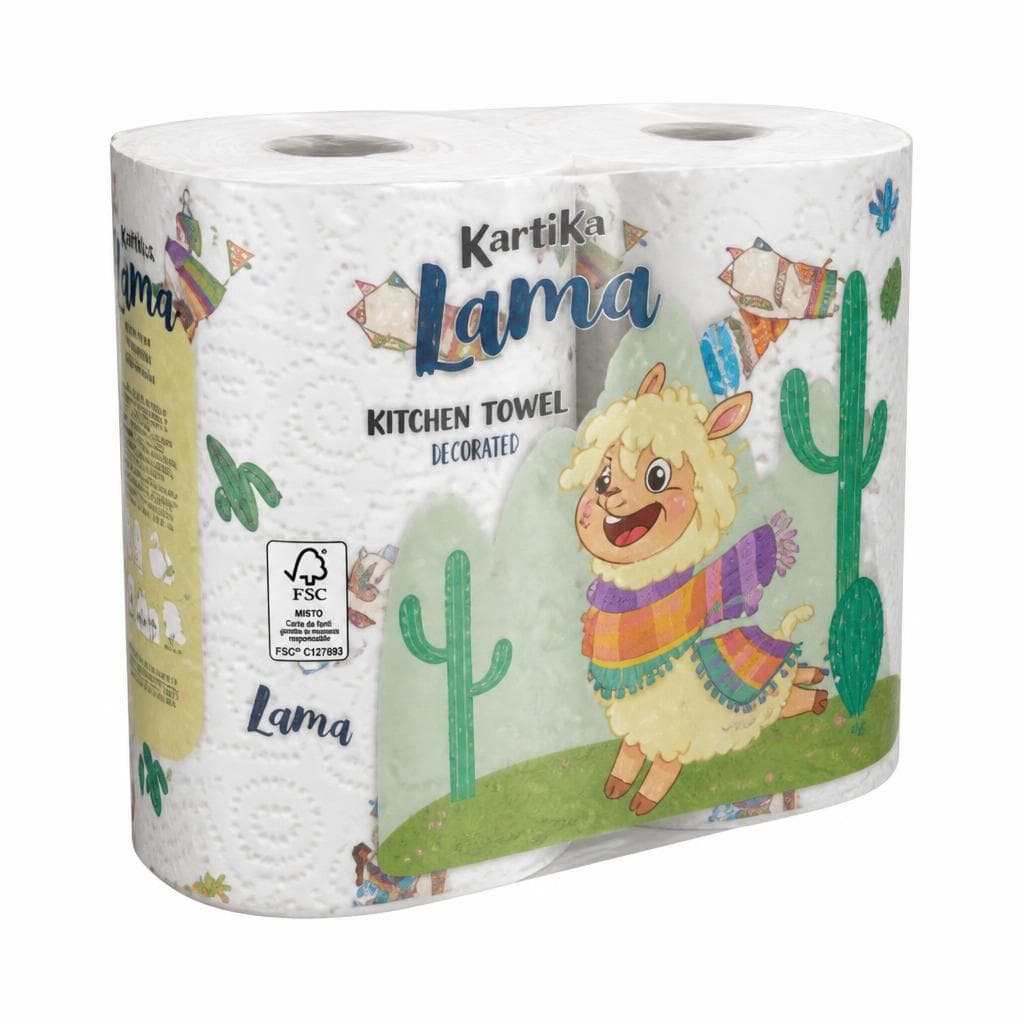 Kartika carta igienica decorata 4x 200 strappi in offerta da Lidl