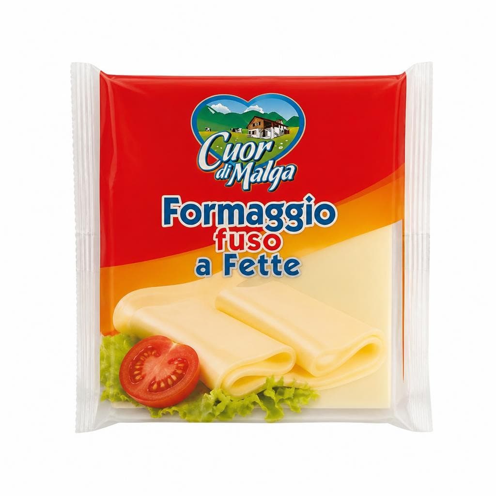 Cuor di Malga formaggio fuso a fette, 400 g – Dpiù