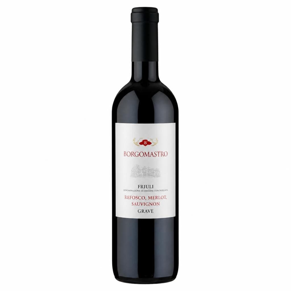 Refosco, Merlot, Sauvignon Grave del Friuli DOC o Ribolla Gialla Venezia IGT Borgomastro, 75 cl – Il Gigante