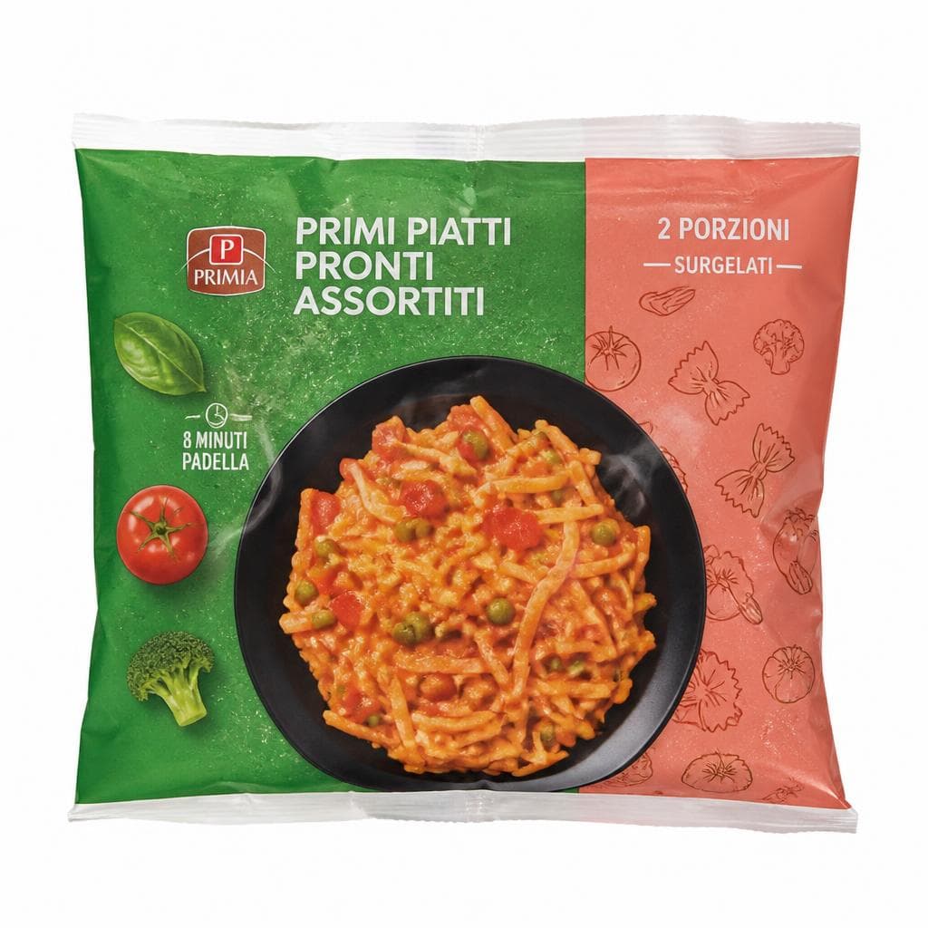 Primi piatti pronti assortiti, 550 g – Eurospin