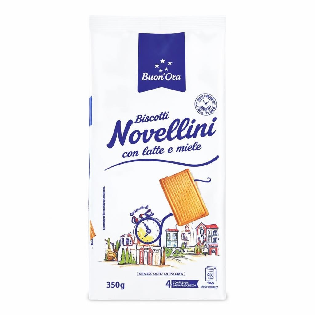 Biscotti Novellini con latte e miele 350 g in offerta da ALDI