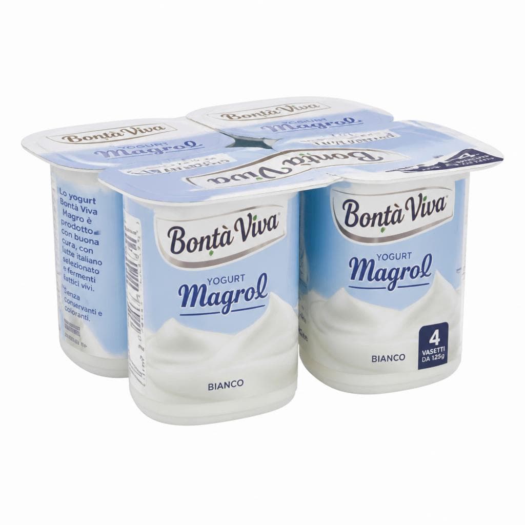 Yogurt bianco magro, 125x4 g Bontà Viva – MD