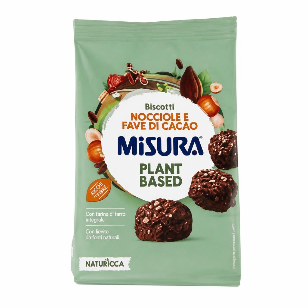 Misura Biscotti nocciole e fave di cacao 260 g in offerta da ALDI