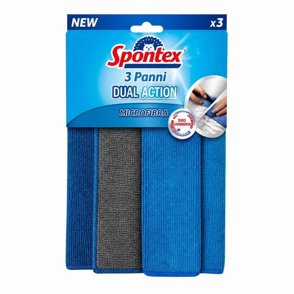 Panni Spontex Dual Action, 3 pezzi – Carrefour