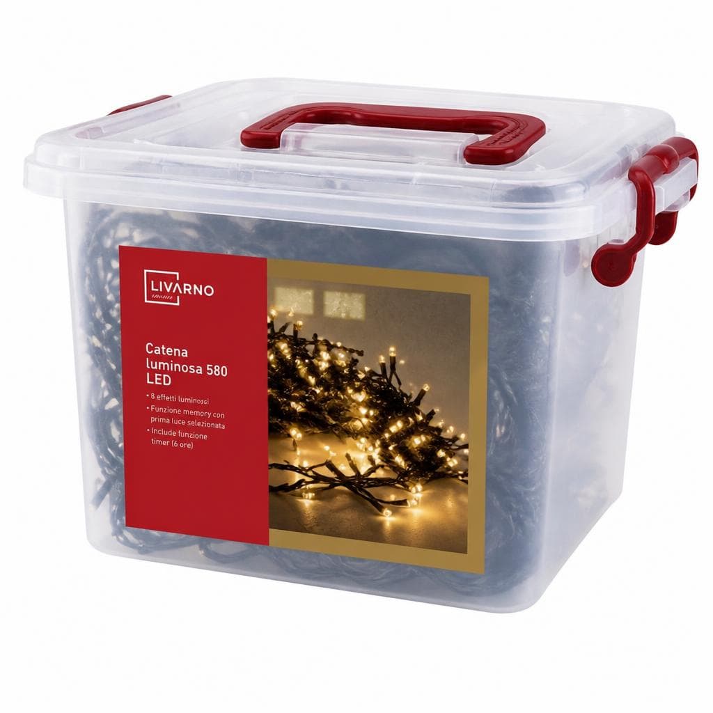 Livarno catena luminosa 580 LED, 17,7 m – Lidl
