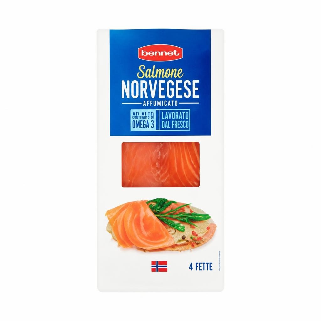 Salmone Norvegese Affumicato 100 g Bennet in offerta da Bennet