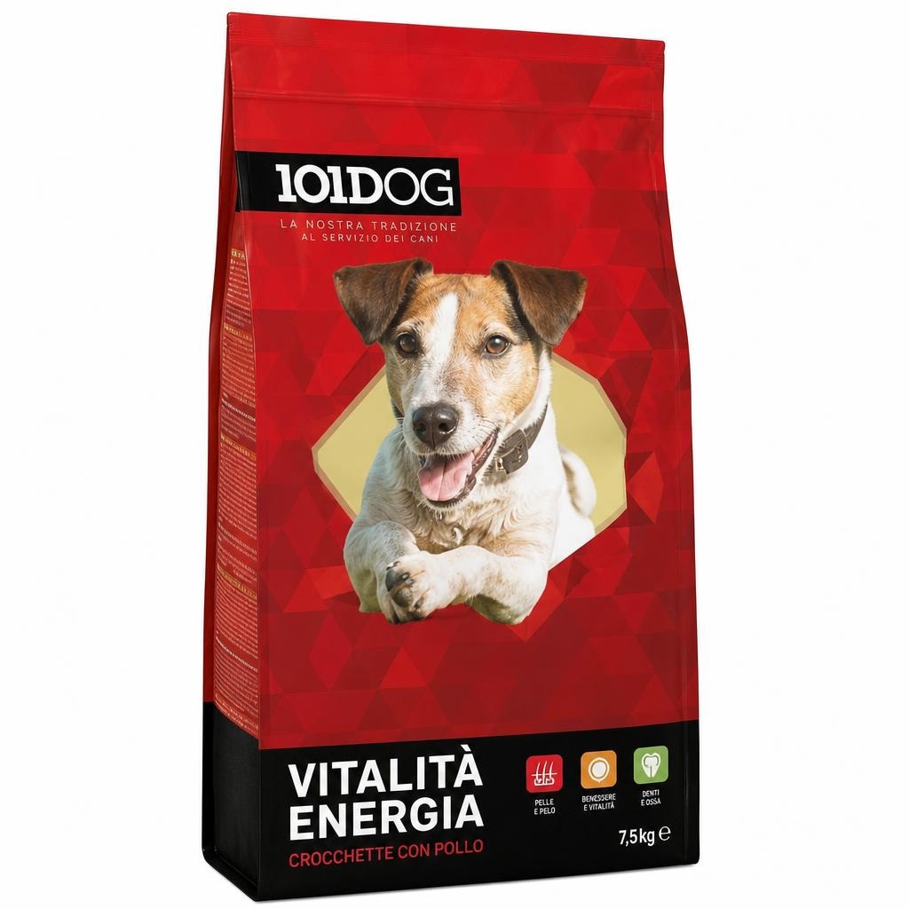 101Dog Crocchette Cane Active 7,5 kg in offerta da Dpiù