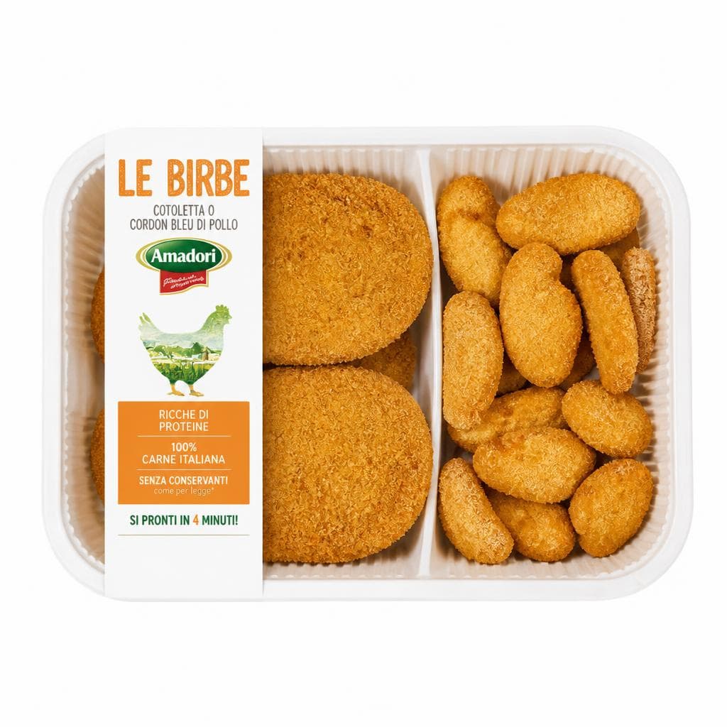 Birbe, cotoletta o cordon bleu di pollo Amadori – Bennet