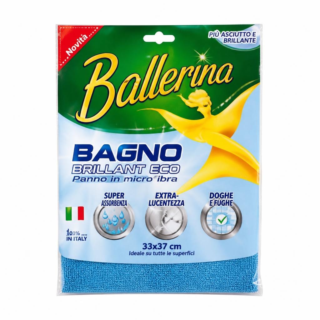 Panno in microfibra Bagno Brillant Eco Ballerina in offerta da Iper La grande i