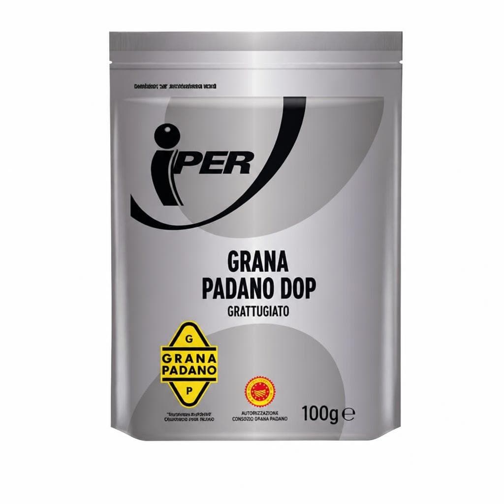 Grana Padano DOP grattugiato, 100 g – Iper La grande i