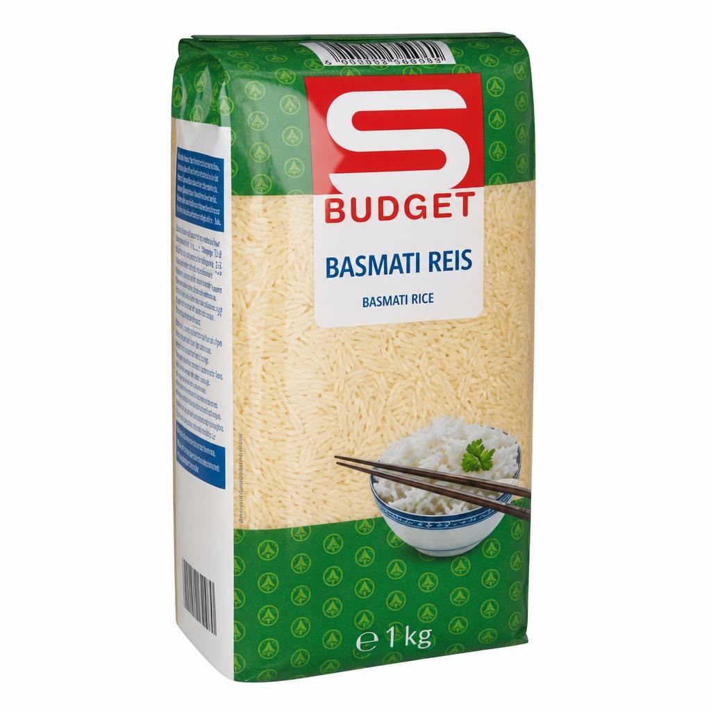S-BUDGET Riso Basmati 1 kg in offerta da DeSpar