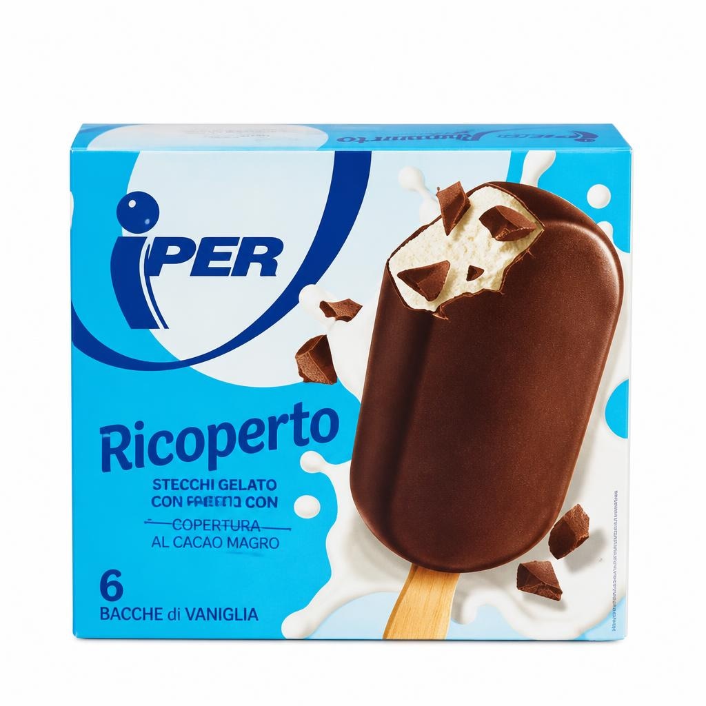 Stecchi gelato con copertura al cacao magro 6 pezzi 300 g - Offerta nel negozio Iper La grande i