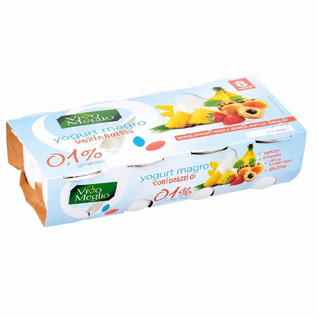 Yogurt magro Vivo Meglio 125x8 g in offerta da MD
