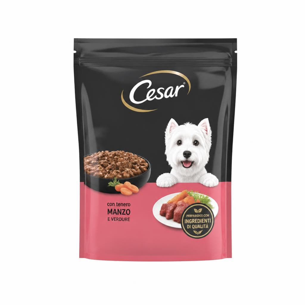 Alimento per cani Cesar, 8x150 g o 1400 g – Esselunga