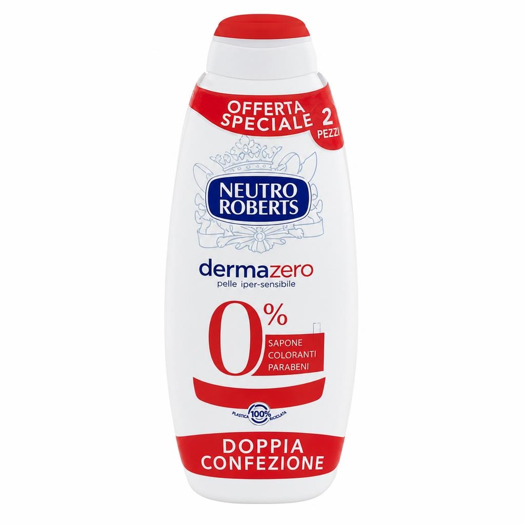 Bagnodoccia Neutro Roberts conf 2 pezzi, 900 ml in offerta da Carrefour