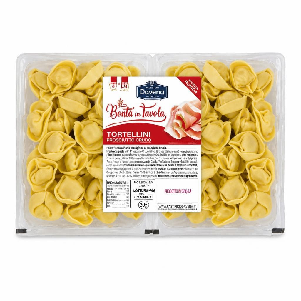 Tortellini al prosciutto crudo Pastificio Davena, 1,5 kg – Carrefour