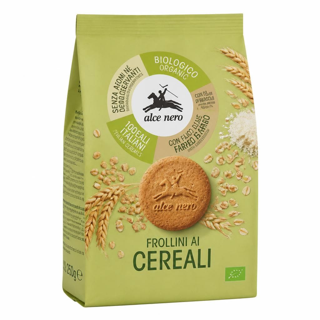 Alce Nero frollini ai cereali, 250 g – Dm