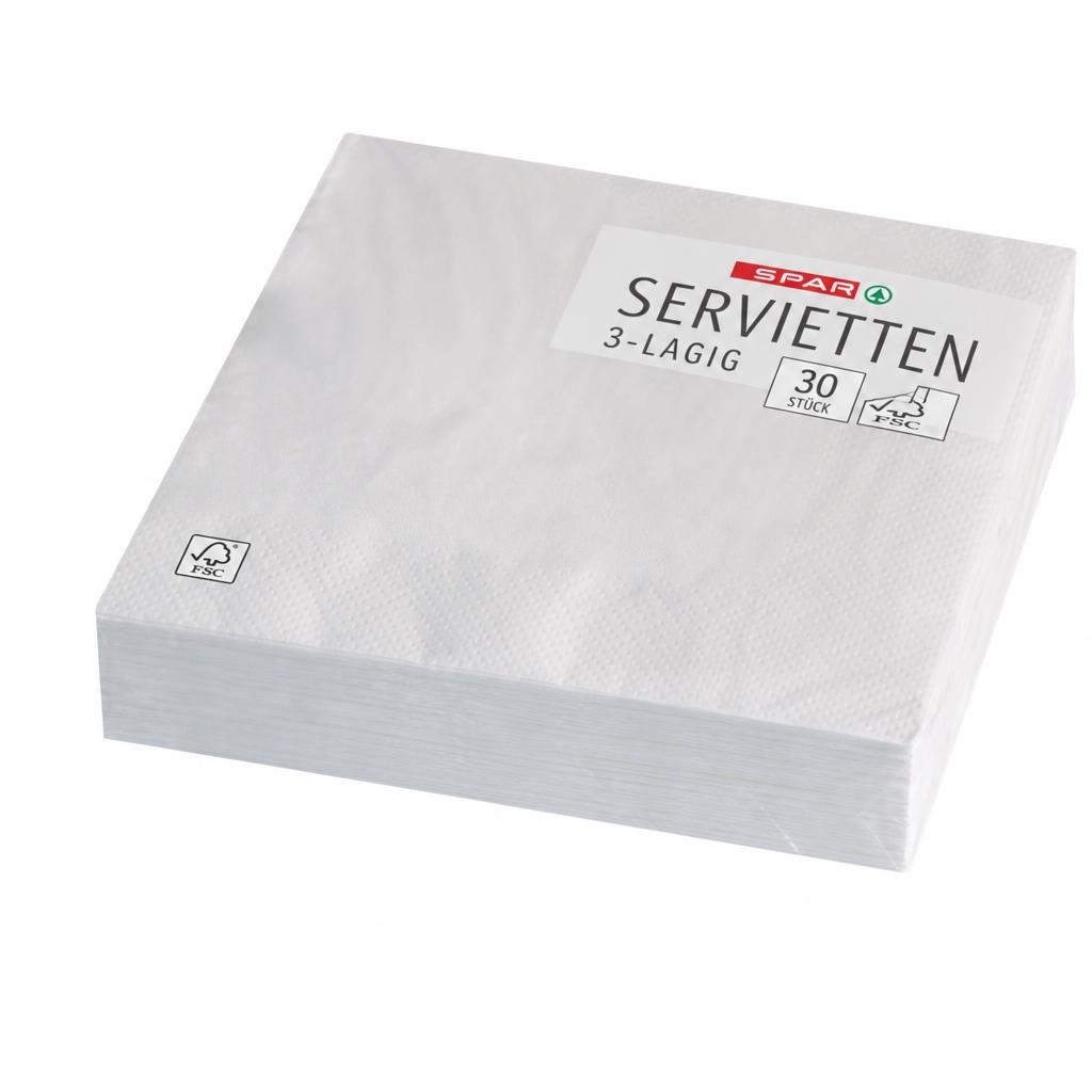Tovaglioli Spar 30 pz in offerta da DeSpar