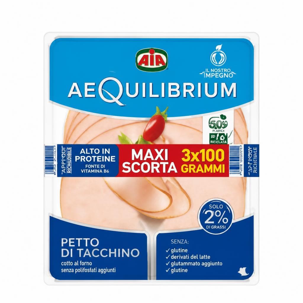 Petto di tacchino Aequilibrium AIA, 3 x 100 g = 300 g – Penny