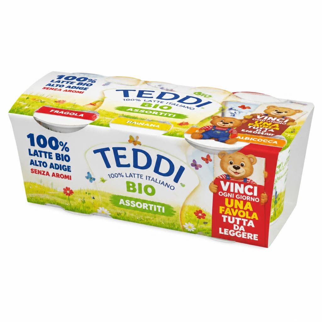 Yogurt Teddi Bio Gusti Assortiti, 2 pz g 115 Cad. 230 g – Carrefour