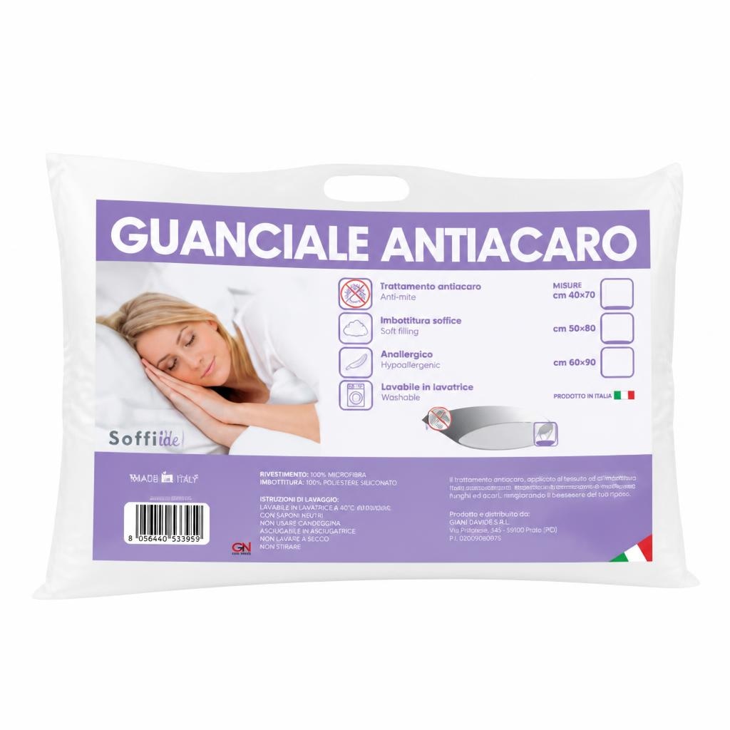 Guanciale antiacaro 50x80 cm Softi in offerta da Carrefour