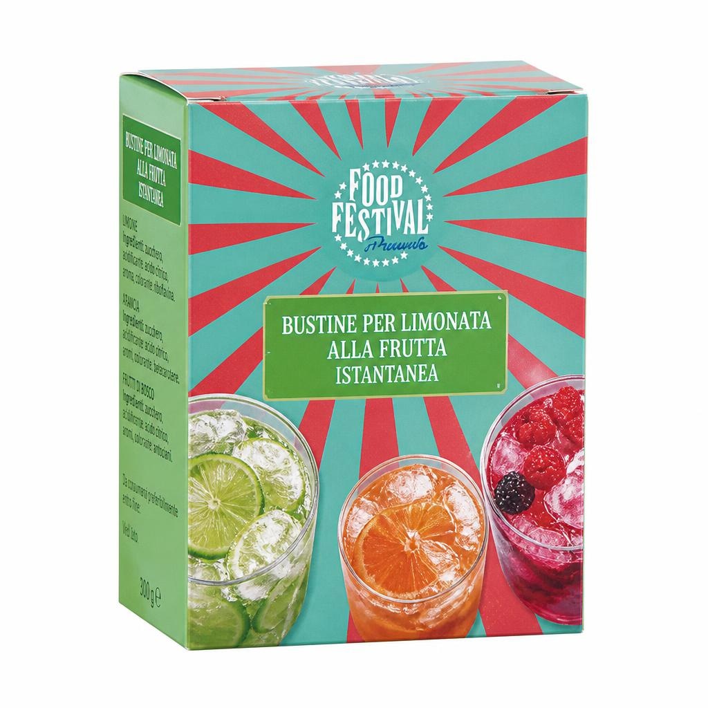 Food Festival Bustine per limonata alla frutta istantanea 10x 17g confezione - Offerta nel negozio Lidl