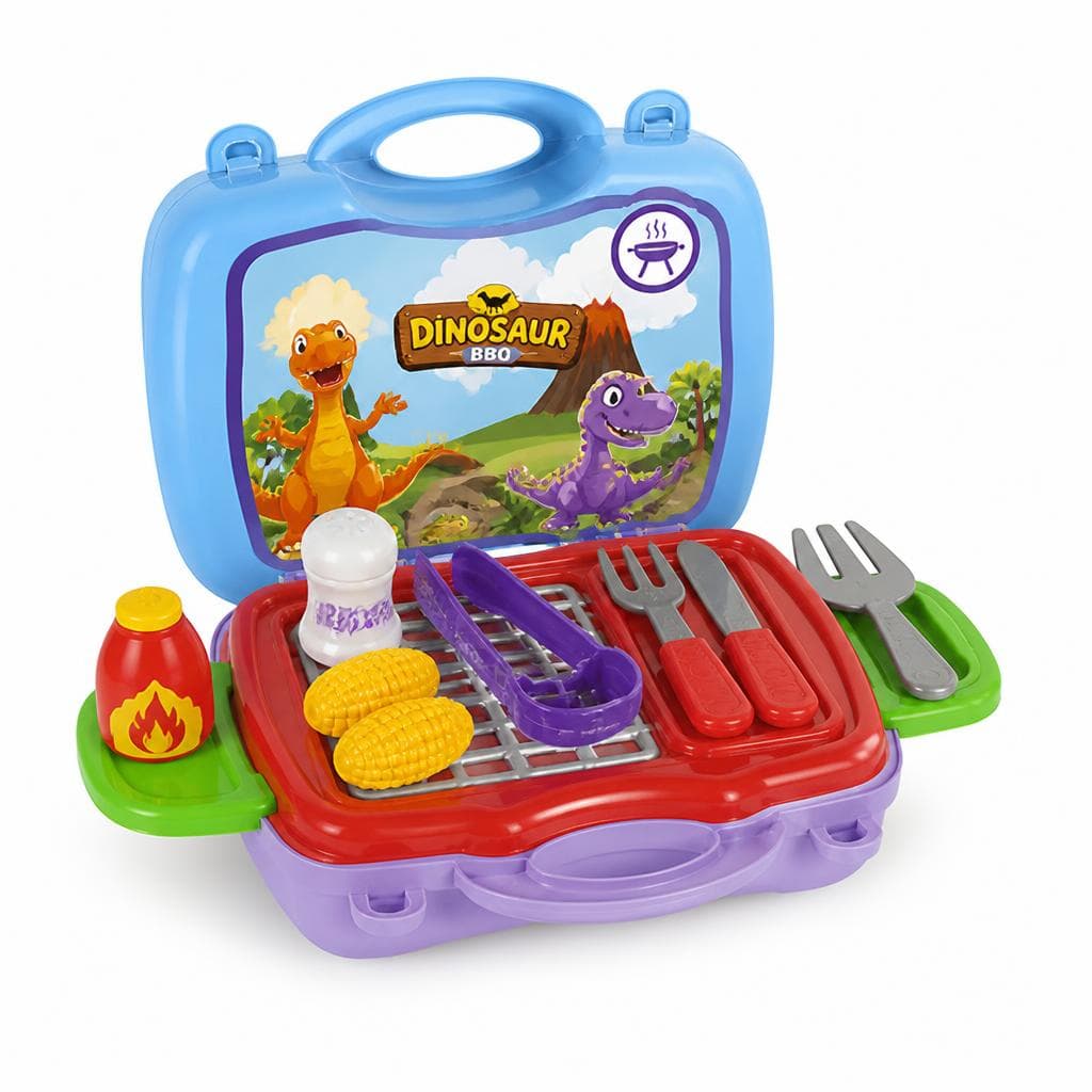 Valigia con dinosauri e barbecue Kids world in offerta da Risparmio Casa